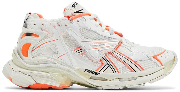 Runner Sneaker 'Eggshell Neon Orange'