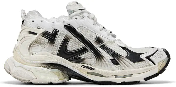 Runner Sneaker 'Gradient - White Black'