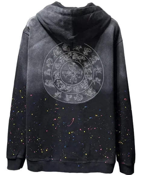 Chrome H Floral Cross-Sleeve Hoodie 'paint platter'