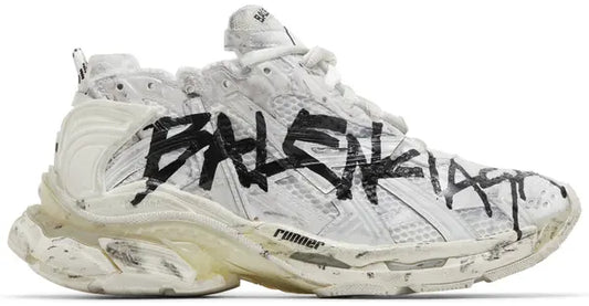 Runner Sneaker 'Graffiti - White Black'