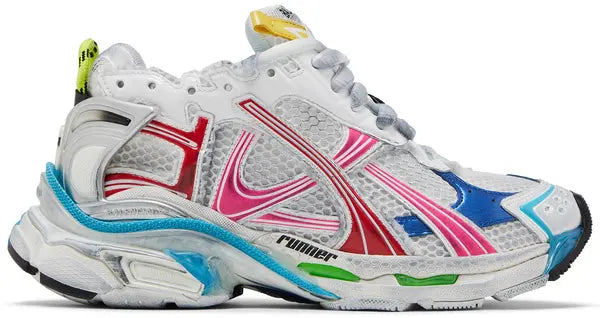 Runner Sneaker 'Worn-Out - White Multi-Color'