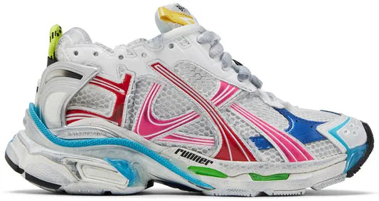 Runner Sneaker 'Worn-Out - White Multi-Color'