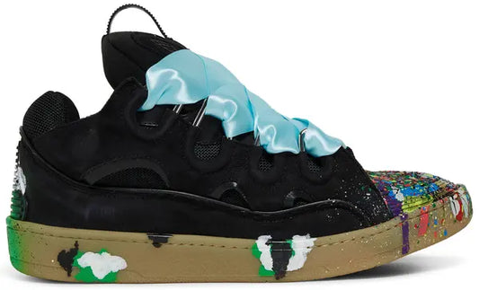 Curb Sneakers 'Paint Drip - Black'